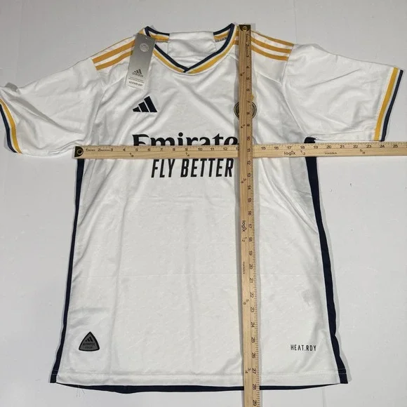 Adidas Real Madrid Home Jersey Men's Medium M‎ NWT Aeroready Emirates Fly Better